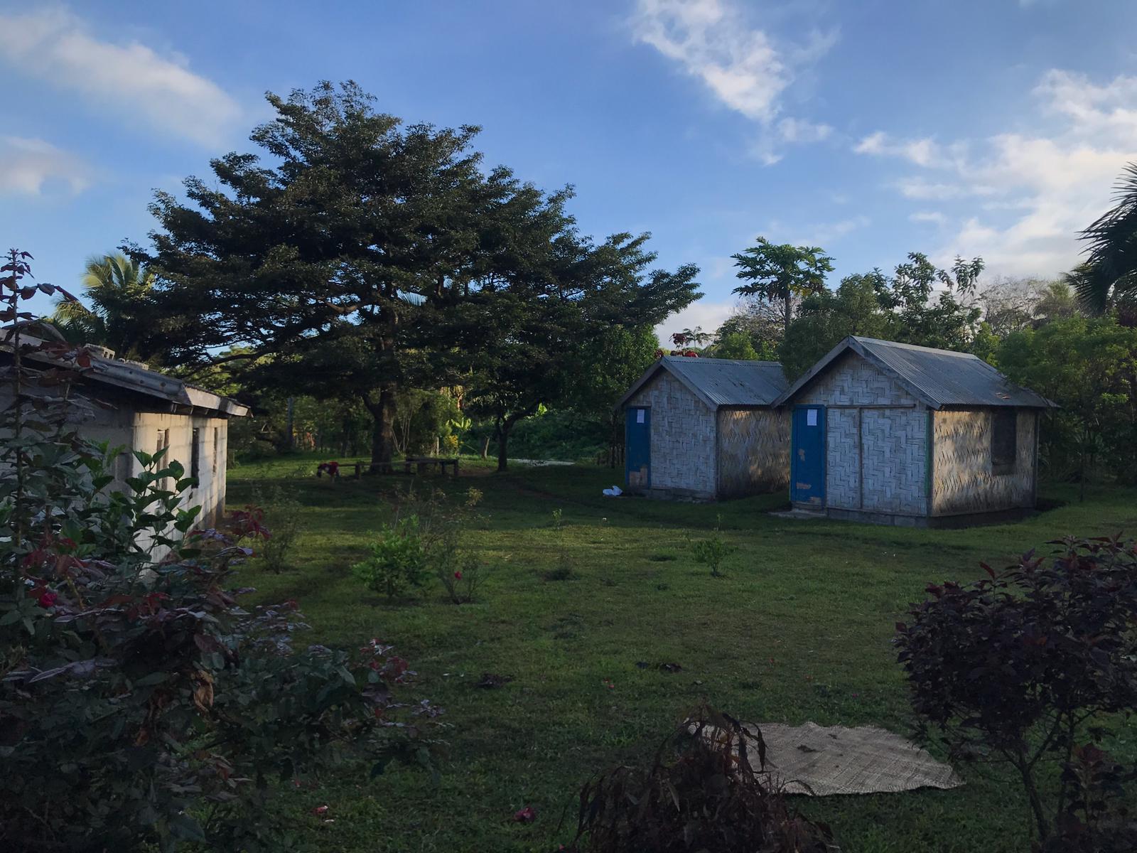 Tehituan bungalow accommodations in a tropical garden